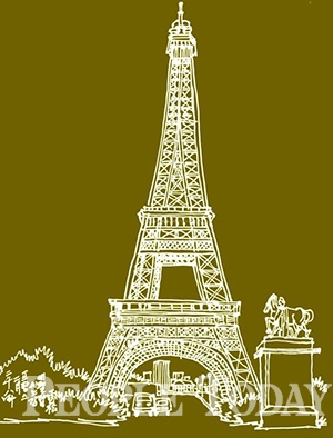 에펠탑에서 Markerpen 스케치 (2008)_ 김석기 작가